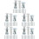 125Sets Silver Petal Nut Expansion Inserts for Hardboard Durable Use 4