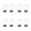 8Pcs Transparent DIY Snow Globe Jars with Rubber Base for Kids 5