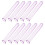 20St Multifunctionele Testbuizen Acryl Paars Voor En 2