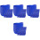48Ensembles Bols Bleu Forme Casquette Baseball Décor 4