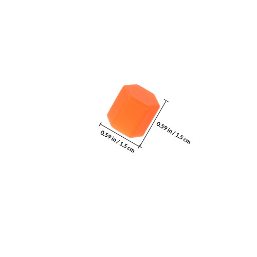 20Pièces Caches Écrous Silicone Orange Lumineux Roue 1