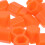 20Pièces Caches Écrous Silicone Orange Lumineux Roue 6
