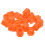 20Pièces Caches Écrous Silicone Orange Lumineux Roue 9