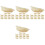 60Pcs White Simulation Dumpling Models Durable PVC Fake Food Ornaments 4