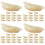 60Pcs White Simulation Dumpling Models Durable PVC Fake Food Ornaments 6