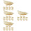 60Pcs White Simulation Dumpling Models Durable PVC Fake Food Ornaments 8