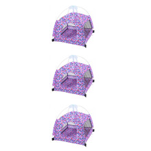 3St Paars Ademend Mesh Huisdier Tent Buiten Kat Hond Puppy