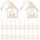 100Pièces Pendentif Bois Décor Khaki Suspendu Maison 4