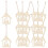 100Pièces Pendentif Bois Décor Khaki Suspendu Maison 5