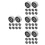 40Pcs Steel Rod End Bearings High for Mechanical Use 9