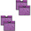 4Pcs Traffic Safety Cone Covers Violet PVC Pe Easy Install 3