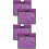 4Pcs Traffic Safety Cone Covers Violet PVC Pe Easy Install 5