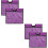 4Pcs Traffic Safety Cone Covers Violet PVC Pe Easy Install 6
