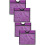 4Pcs Traffic Safety Cone Covers Violet PVC Pe Easy Install 7