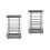 2Pcs Sturdy Silver Cutlery Drying Rack and Kitchen Utensil Holder 5