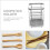 2Pcs Sturdy Silver Cutlery Drying Rack and Kitchen Utensil Holder 11