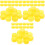 300Pcs Handcraft Bottle Caps Yellow Plastic for Creative DIY Projects 4