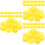 300Pcs Handcraft Bottle Caps Yellow Plastic for Creative DIY Projects 7