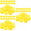 300Pcs Handcraft Bottle Caps Yellow Plastic for Creative DIY Projects 8