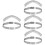 4Pcs Silver Pot Lid Handles Sturdy Anti-Scald Replacement for Teapot 6