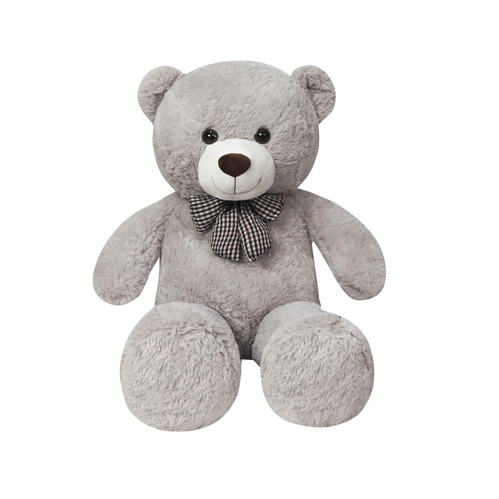 (Gray, 80cm) Bear Giant Teddy Plush Toy Stuffed Animal Doll Soft Birthday Decoration Gift