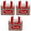 3Pcs Red Metal Pastry Gift Box Portable Cookie Container with Handle 6