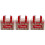 3Pcs Red Metal Pastry Gift Box Portable Cookie Container with Handle 7