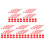 50St Rood Plastic Game Pijl Voor Interactieve Bordspellen 6