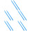 5Paren Nylon Drumsticks Skyblauw Voor Drumstel En Percussieband 7