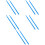 5Paren Nylon Drumsticks Skyblauw Voor Drumstel En Percussieband 8