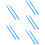5Paren Nylon Drumsticks Skyblauw Voor Drumstel En Percussieband 11