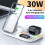 Sleek Wireless Charging Solution, 4In1Foldable Magnetic Wireless Charger For Universal Devices, Fast And Safe Charging, Adjustable Angle, And 2