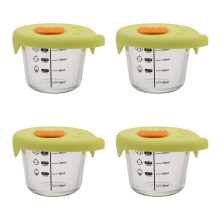 4Pièces Pots Bébé Anti- Pour Micro-Ondes Conservation