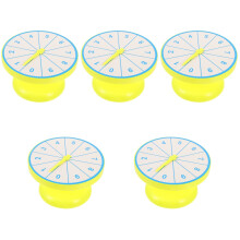 5Pièces Roulette Pédagogique Blanche En Plastique Pour Animations