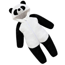 1St Zachte Flanellen Panda Romper Baby Jumpsuit Comfortabele Unisex