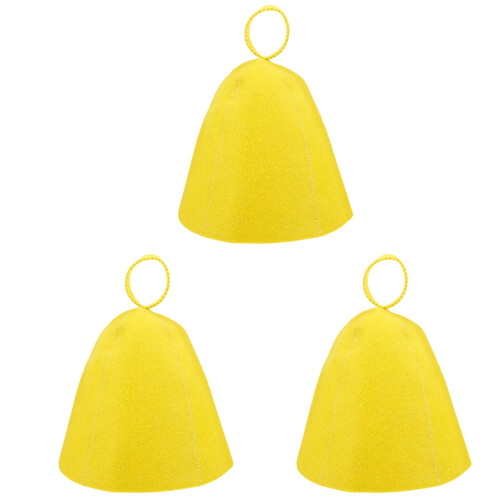 3Pièces Chapeaux Sauna En Feutre Respirant Confortable