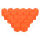 20Pièces Caches Écrous Silicone Orange Lumineux Roue 1