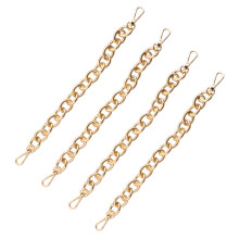 4St Gouden Bag Chains Aluminium O-Schakel, Stevige DIY Tassenbanden