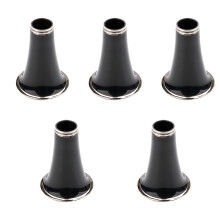 5Pièces Accessoires Cloche Clarinettes Plastique Noire Pour Débutants