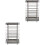 2Pcs Sturdy Silver Cutlery Drying Rack and Kitchen Utensil Holder 1