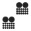 40Pcs Black Silicone Stethoscope Head Protectors Protective Covers Kit 1