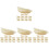 60Pcs White Simulation Dumpling Models Durable PVC Fake Food Ornaments 1
