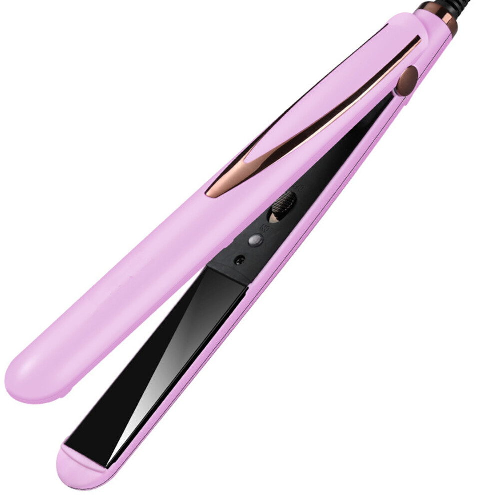 Roc-Electron (Light Purple, Ordinary Paragraph) 2-In-1 Hair Straightener & Curler W/ Lcd, 4 Temp Levels