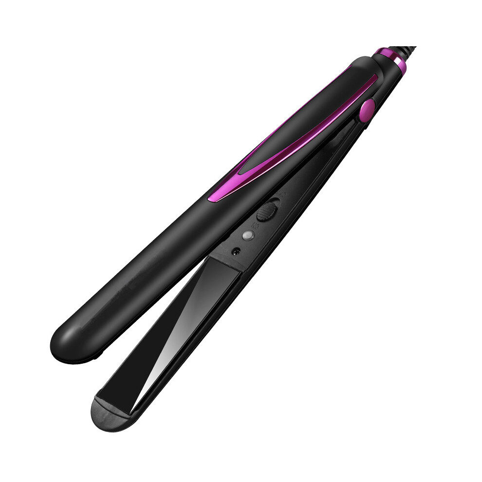 Roc-Electron (Charm Purple, Ordinary Paragraph) 2-In-1 Hair Straightener & Curler W/ Lcd, 4 Temp Levels