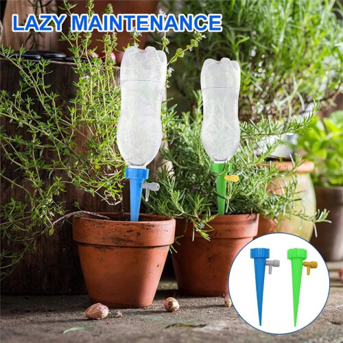 (12pcs)Sistema automático de picos de riego automático jardín hogar maceta herramienta riego 1