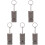 5St Trainingsfluit Rvs Vogel Hondenfluit Donkergrijs Multifunctioneel 1