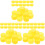 300Pcs Handcraft Bottle Caps Yellow Plastic for Creative DIY Projects 1