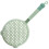 4Pièces Écumoire Nylon PVC Vert Usage Cuisine Maison Restaurant 2