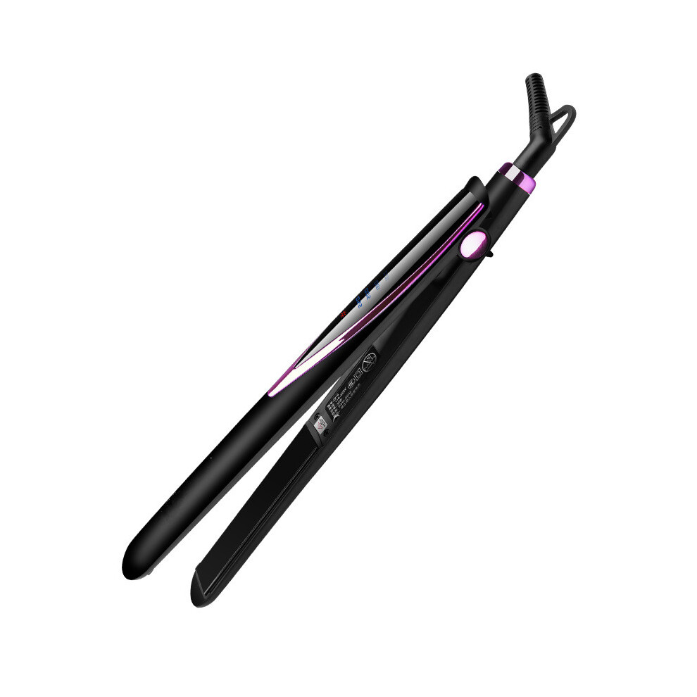 Roc-Electron (Black Red, Monitor) 2-In-1 Hair Straightener & Curler W/ Lcd, 4 Temp Levels