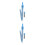 2Sets Compacte Blauwe Metalen Passer Set Voor School En Thuis 8